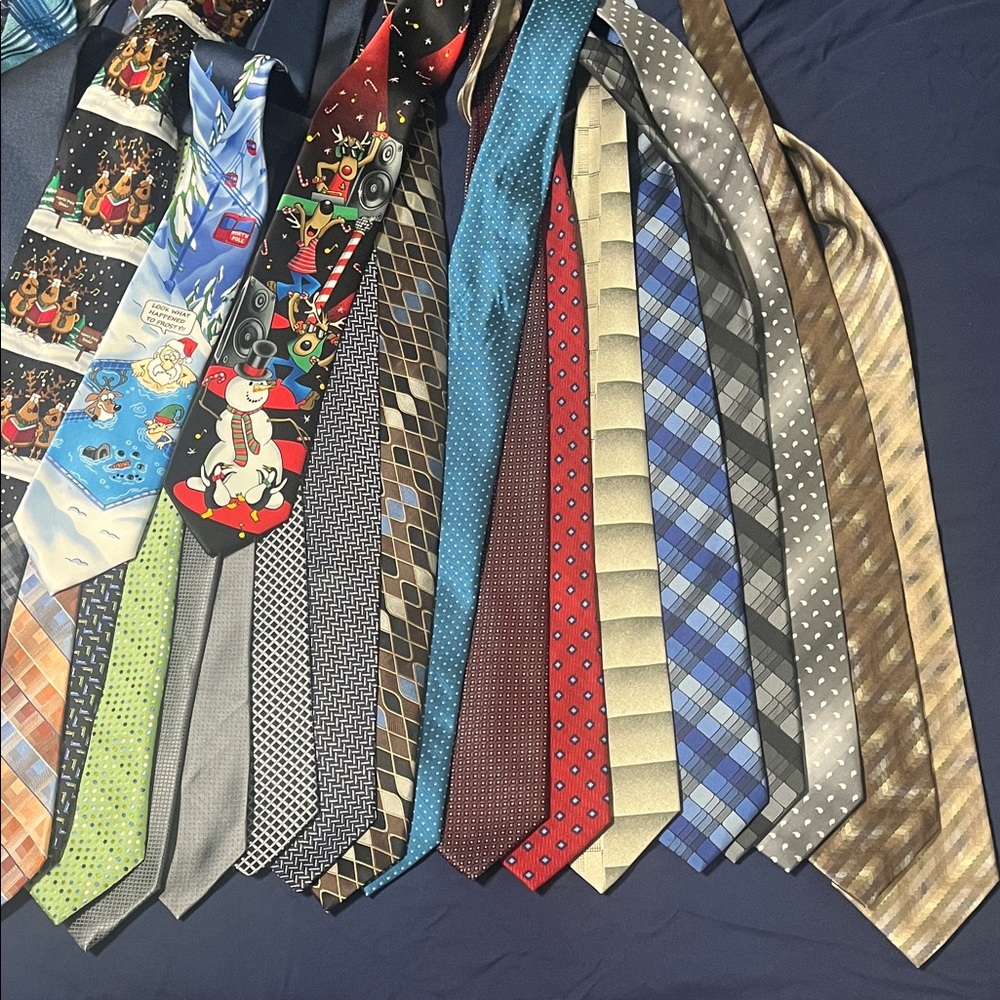 36 Assorted Colorful Ties Collection - Picture 2 of 2